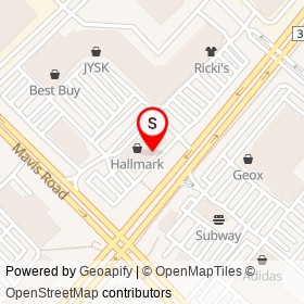 GNC on Mavis Road, Mississauga Ontario - location map