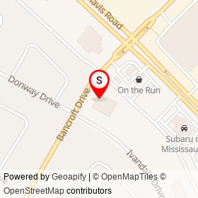 Performance Acura North Mississauga on Ivandale Drive, Mississauga Ontario - location map