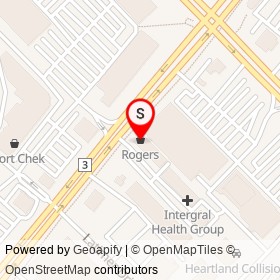 Rogers on Britannia Road West, Mississauga Ontario - location map
