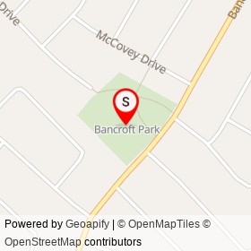 Bancroft Park on , Mississauga Ontario - location map