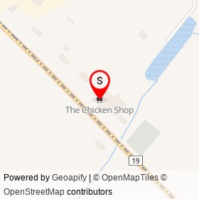 The Chicken Shop on Winston Churchill Boulevard, Halton Hills Ontario - location map