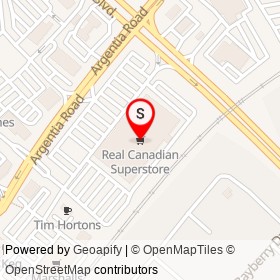 Real Canadian Superstore on Argentia Road, Mississauga Ontario - location map