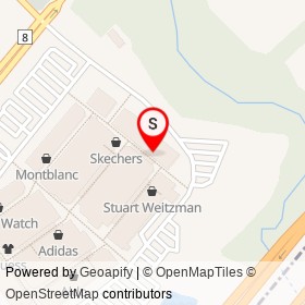 Club Monaco on Steeles Avenue, Halton Hills Ontario - location map