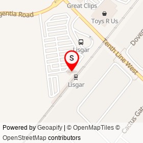 Lisgar GO on Crimson King Circle, Mississauga Ontario - location map