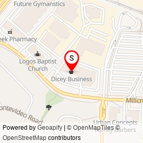 Dicey Business on Millcreek Drive, Mississauga Ontario - location map