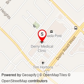 Derry Medical Clinic on Redpath Circle, Mississauga Ontario - location map