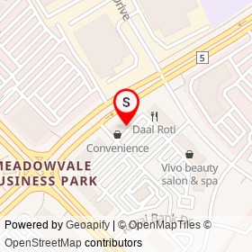 Top Hat Cleaners on Derry Road West, Mississauga Ontario - location map