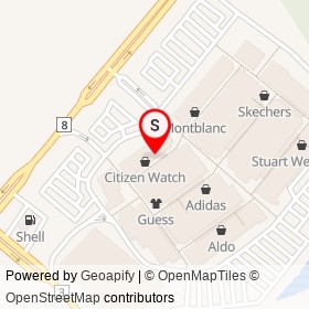 Steve Madden on Steeles Avenue, Halton Hills Ontario - location map
