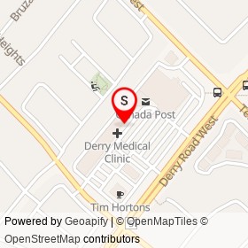 Derry Convenience on Derry Road West, Mississauga Ontario - location map