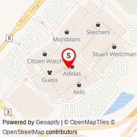 Reebok on Steeles Avenue, Halton Hills Ontario - location map