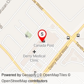 Vision Express on Derry Road West, Mississauga Ontario - location map