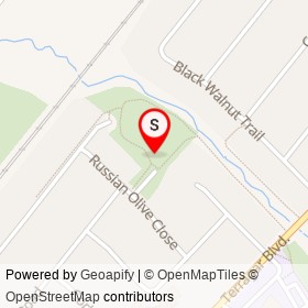Buttonbush park on , Mississauga Ontario - location map