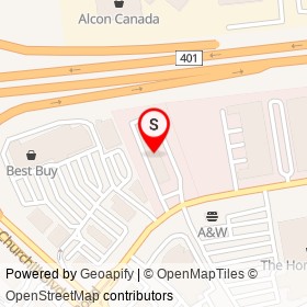 Motel 6 on Argentia Road, Mississauga Ontario - location map