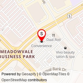 Convenience on Derry Road West, Mississauga Ontario - location map