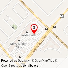 BMO on Derry Road West, Mississauga Ontario - location map