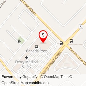 Metro on Derry Road West, Mississauga Ontario - location map