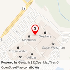 Geox on Steeles Avenue, Halton Hills Ontario - location map