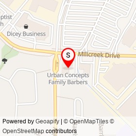 Urban Concepts Family Barbers on Millcreek Drive, Mississauga Ontario - location map