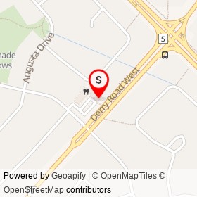 Hasty Market on Derry Road West, Mississauga Ontario - location map