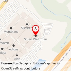 Stuart Weitzman on Highway 401, Milton Ontario - location map