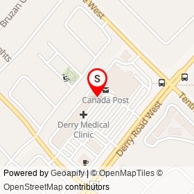 Pita Boss on Derry Road West, Mississauga Ontario - location map