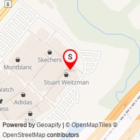 Mountain Warehouse on Highway 401, Milton Ontario - location map