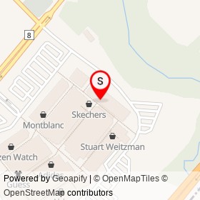 Eddie Bauer on Steeles Avenue, Halton Hills Ontario - location map