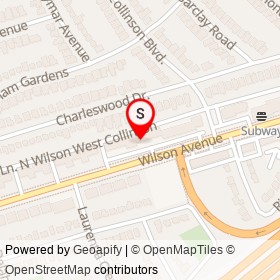 The 5th Taste Sushi Restaurant on Lane North Wilson West Collinson, Toronto Ontario - location map