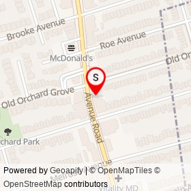 Kathryn's Lingerie on Avenue Road, Toronto Ontario - location map