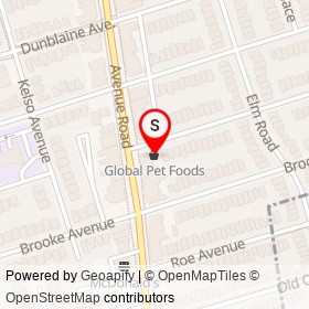 Global Pet Foods on Felbrigg Avenue, Toronto Ontario - location map