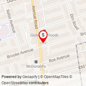 Party Rock on Brooke Avenue, Toronto Ontario - location map