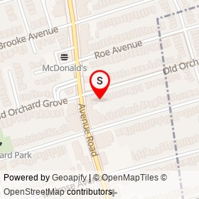 Orchard Grove Animal Clinic on Old Orchard Grove, Toronto Ontario - location map
