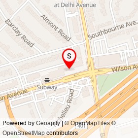 Republika RestoBar and Grill on Lane North Wilson East Collinson, Toronto Ontario - location map