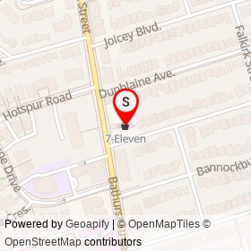 7-Eleven on Bathurst Street, Toronto Ontario - location map