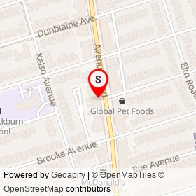 Il Fornaro on Avenue Road, Toronto Ontario - location map