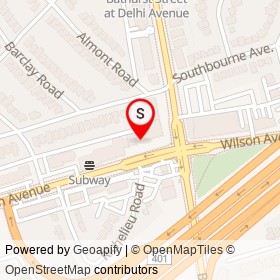 JollyTops on Wilson Avenue, Toronto Ontario - location map