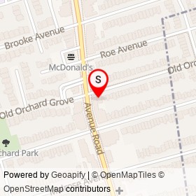Chin Alteration & Custom Tailor on Old Orchard Grove, Toronto Ontario - location map