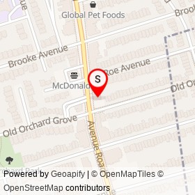 Esso on Avenue Road, Toronto Ontario - location map