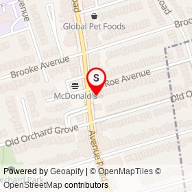 Circle K on Avenue Road, Toronto Ontario - location map