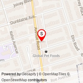 Padella Italian Eatery on Avenue Road, Toronto Ontario - location map