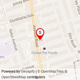 Yunger's Fine Jewellery on Avenue Road, Toronto Ontario - location map