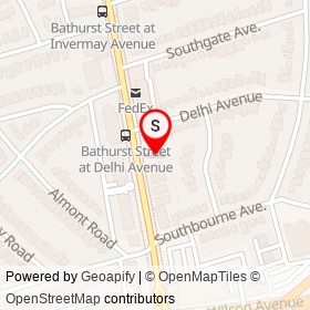 Paese on Bathurst Street, Toronto Ontario - location map