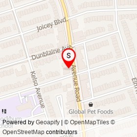 Issmi Japanese Restaurant on Avenue Road, Toronto Ontario - location map