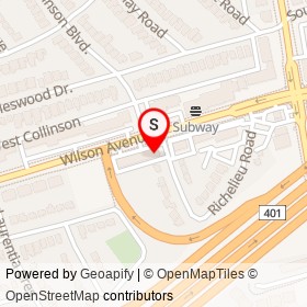 Marcelina's on Stadacona Drive, Toronto Ontario - location map