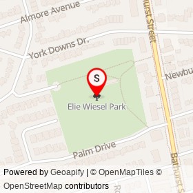 Elie Wiesel Park on , Toronto Ontario - location map