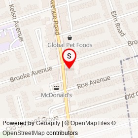 4Cats Art Studio on Brooke Avenue, Toronto Ontario - location map