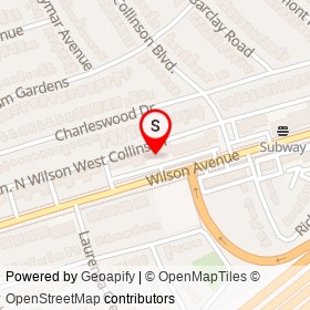LaPaz Batchoy on Lane North Wilson West Collinson, Toronto Ontario - location map