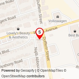 Chito's Pizza on Dufferin Street, Toronto Ontario - location map
