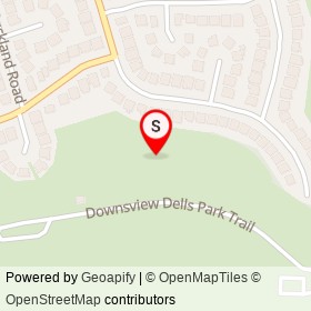 Downsview Dells Park on , Toronto Ontario - location map