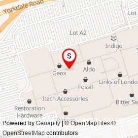 Nike on Dufferin Street, Toronto Ontario - location map
